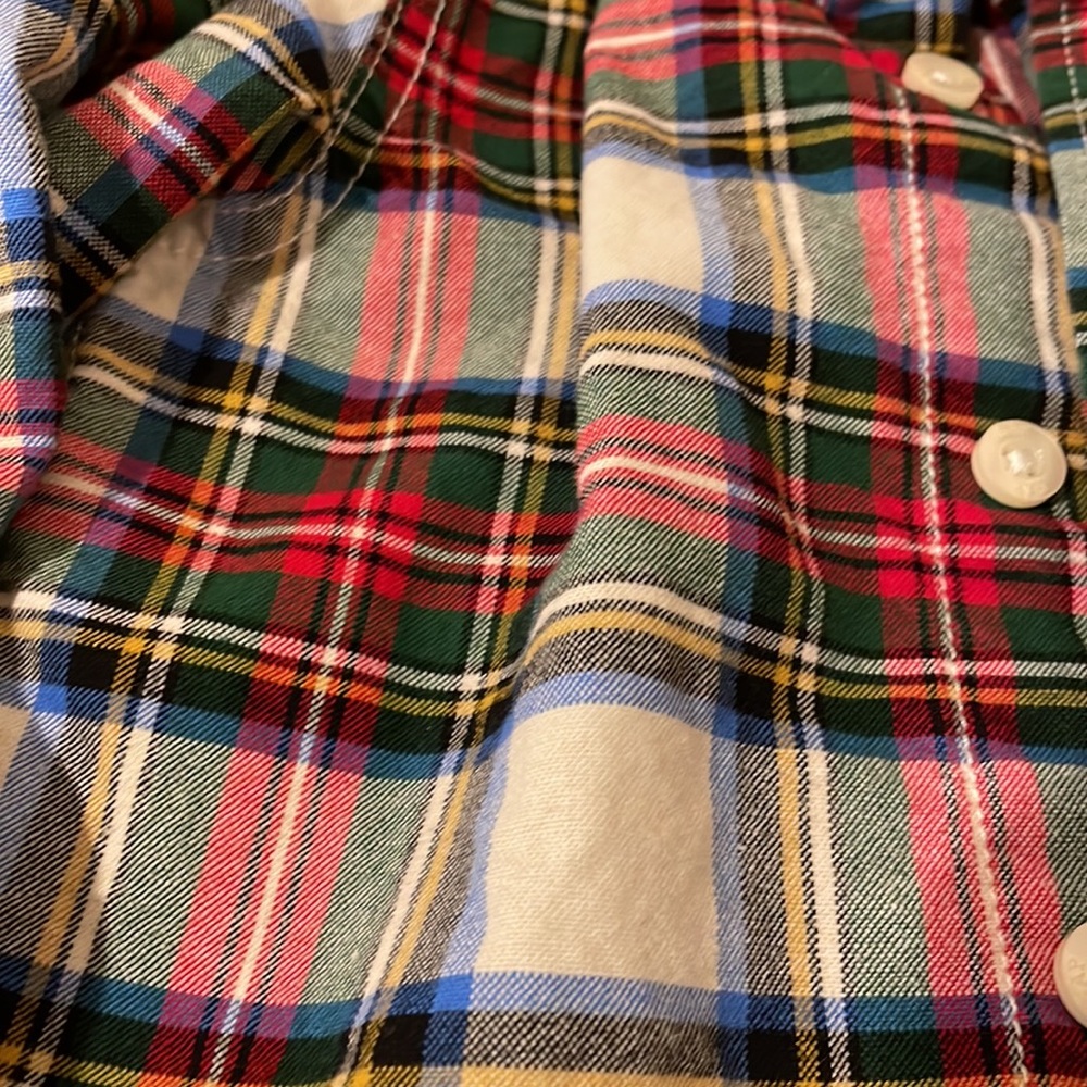 Toddler/baby 12-18 month gap Oxford Shirt red holiday - Picture 3 of 3